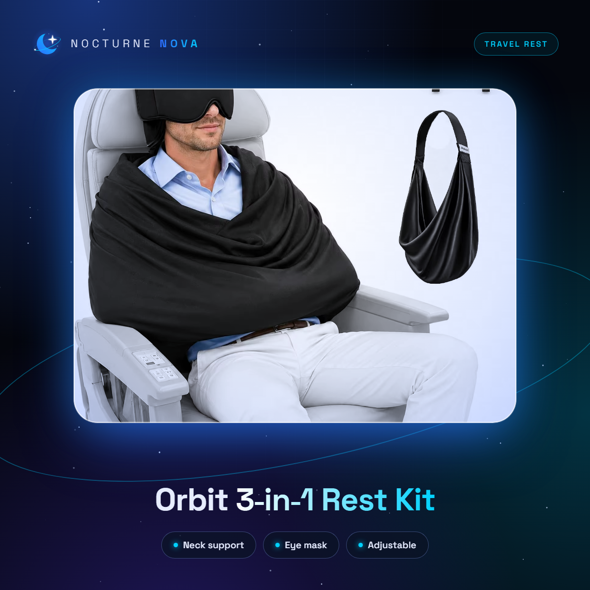 Orbit 3-in-1 Travel Rest Kit by NocturneNova